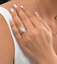 Load image into Gallery viewer, Marquise Shape Moissanites Engagement Ring Prong Style Wedding Bridal Ring Antique Filigree 14K Solid White Gold 3.00ctw