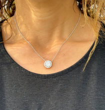 Load image into Gallery viewer, Round Cut Moissanite Solitaire Necklace And Chain Dainty Minimalist Halo Style 14k Solid White Gold Pendant Bridal Wedding Gift 3.25ctw