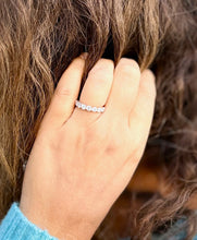 Load image into Gallery viewer, Round Cut Moissanites Eternity Band, Eternity Wedding Band, Bridal Anniversary Band 14K Solid Rose Gold 1.25ctw 3.50mm Width