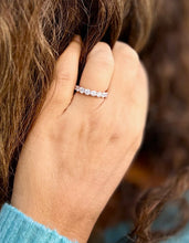 Load image into Gallery viewer, Round Cut Moissanites Eternity Band, Eternity Wedding Band, Bridal Anniversary Band 14K Solid Rose Gold 1.25ctw 3.50mm Width