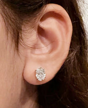 Load image into Gallery viewer, Oval Shape Diamond Stud Earrings IGI Certified Prong set Style 14k Solid Yellow Solid Gold 3.00ct Stud Earrings
