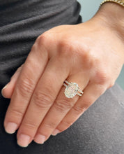Load image into Gallery viewer, Oval Cut Diamond Engagement Ring And Matching Band Solitaire Ring IGI Certified 14k Solid Yellow Gold Bridal Ring Wedding Ring 5.30ctw G-VS2