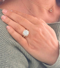Load image into Gallery viewer, Round Cut Diamond Engagement Ring Halo Wedding Bridal Ring Filigree Style IGI Certified 14k Solid Yellow Gold 4.65cttw G-VS2