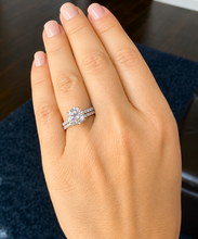 Load image into Gallery viewer, Round Cut Diamond Engagement Ring And Matching Band IGI Certified Wedding Set 14k Solid White Gold Women's Bridal Set Ring For Her 3.50ctw