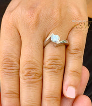 Load image into Gallery viewer, A Spectacular Tension Style 14K Solid And Heavy White Gold Round Simulated Diamonds Engagement Ring, Wedding Bridal Solitaire 1.00ctw
