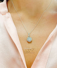 Load image into Gallery viewer, Women's 14k Solid White Gold Moissanite And Natural Diamond, Necklace, Pendent, Bridal Wedding Gift, 1.75ctw Chain Included