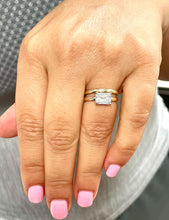 Load image into Gallery viewer, IGI Certified 14k Solid Yellow Gold Emerald Cut Diamond Engagement Ring 1.50ct F VS2