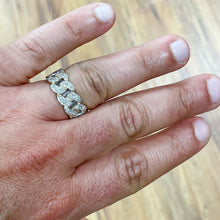 Load image into Gallery viewer, Men's 14K Solid Yellow Gold Round Cut Natural Diamonds Ring Band Link Chain Style 1.00ctw