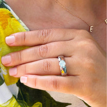 Load image into Gallery viewer, 14k Solid And Heavy White Gold Round Cut Forever One Moissanite Engagement Ring Semi Tension Set Solitaire 1.00ctw