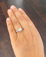 Load image into Gallery viewer, IGI Certified 14K Solid White Gold Round Cut Diamonds Engagement Ring Set Prong Set Wedding Bridal Prong Set 1.50ctw F-VS2