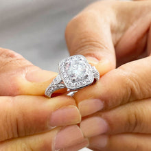 Load image into Gallery viewer, 14K Solid White Gold Round Cut Forever One Moissanite and Round And Baguettes Cut Natural Diamond Engagement Ring Halo Prong 1.95ctw