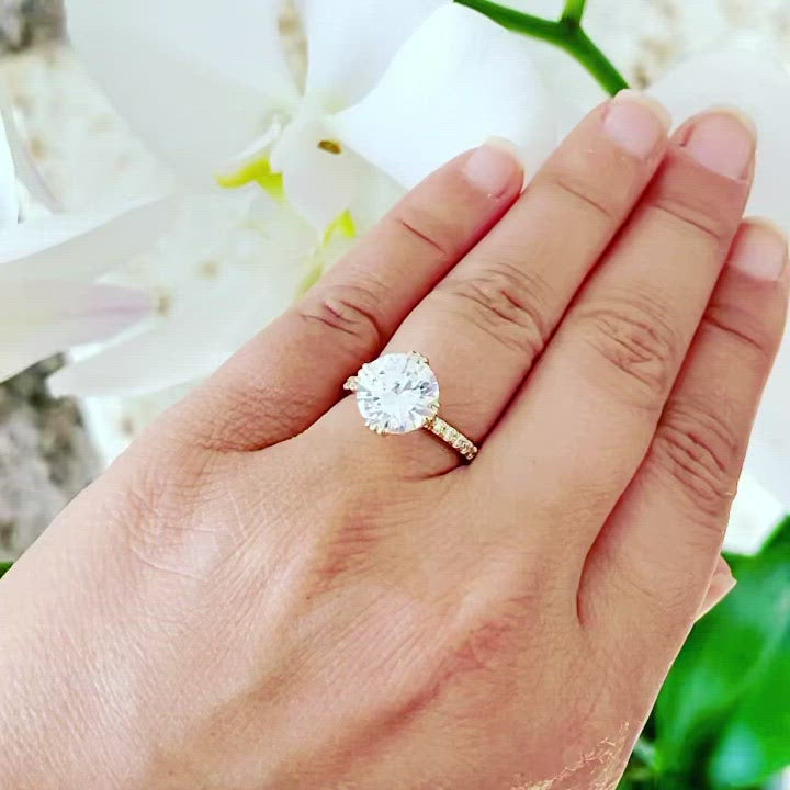 Big round diamond engagement rings Clearance