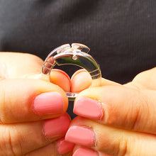 Load image into Gallery viewer, 14K Solid White Gold Princess Cut Forever One Moissanite Engagement Ring Deco, Bridal, Wedding, Anniversary, Tension Set Solitaire 1.00ctw