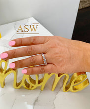 Load image into Gallery viewer, 14K Solid Rose Gold Round Cut Forever One Moissanite Eternity Band Deco, Bridal, Wedding, Anniversary, Propose, Promise ring 5.00ct 4.0mm