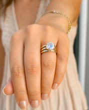 Load image into Gallery viewer, Round Diamond Engagement Ring Solitaire Six Prong Set Wedding Bridal Ring IGI Certified 14k Solid And Heavy Yellow Gold Triple Shank 4.00ct
