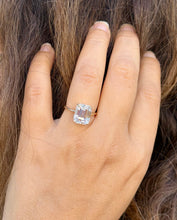 Load image into Gallery viewer, Emerald Cut Solitaire Simulated Diamonds Engagement Ring 14K Solid Yellow Gold Wedding Ring Prong Set Solitaire Bridal Ring For Her 5.00ctw
