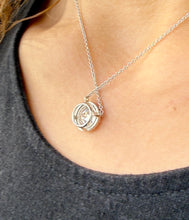 Load image into Gallery viewer, Round Cut Moissanite Solitaire Necklace And Chain Dainty Minimalist Halo Style 14k Solid White Gold Pendant Bridal Wedding Gift 3.25ctw
