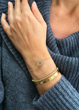 Load image into Gallery viewer, Hamsa CVD Diamond Bracelet 14k Solid Yellow Gold Hand Chain Delicate Diamond Hamsa Bracelet Diamond Bracelet Minimalist 0.20ctw
