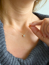 Load image into Gallery viewer, Asscher Cut Moissanite Bezel Set Solitaire Necklace And Chain In Dainty Minimalist 14k Solid Yellow Gold Pendant Bridal Wedding Gift 1.00ct
