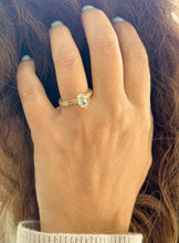 Load image into Gallery viewer, Oval Shape Simulated Diamonds Solitaire Engagement Ring Antiqye Deco Style Wedding Ring 1.00ctw Bridal Ring Set In 14K Solid Yellow Gold
