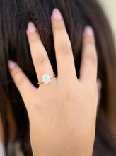 Load image into Gallery viewer, Solitaire Rectangular Cushion Cut Moissanite Engagement Ring Four Prong Wedding Ring Minimalist Bridal Propose Ring 14K Solid Rose Gold 2.00
