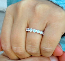 Load image into Gallery viewer, Round Cut Moissanites Eternity Band, Eternity Wedding Band, Bridal Anniversary Band 14K Solid Rose Gold 1.25ctw 3.50mm Width
