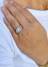 Load image into Gallery viewer, Round Cut Moissanites Engagement Ring And Matching Band Set Antique Style Wedding Set Women's Propose Bridal Set 14K Solid White Gold 1.65ct
