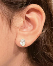 Load image into Gallery viewer, Oval Shape Diamond Stud Earrings IGI Certified Prong set Style 14k Solid Yellow Solid Gold 3.00ct Stud Earrings
