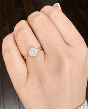 Load image into Gallery viewer, Crown Style Six Prong Setting Engagement Ring Solitaire Ring In 14K Solid Yellow Gold Round Cut Simulated Diamonds Wedding Ring 1.50ct 7.5mm
