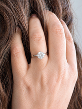 Load image into Gallery viewer, Crown Style Six Prong Setting Engagement Ring Solitaire Ring In 14K Solid Yellow Gold Round Cut Simulated Diamonds Wedding Ring 1.50ct 7.5mm
