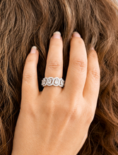 Load image into Gallery viewer, Oval And Round Cut Eternity Band 9.0mm Solid Sterling Silver .925 Anniversary Wedding Band Engagement Ring 3.50ctw Simulated Diamonds Band
