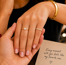 Load image into Gallery viewer, Round Cut Simulated Diamonds Eternity Band Engagement Band Bezel Set 14K Solid Yellow Gold Wedding Band Bridal Anniversary Band 1.00ctw
