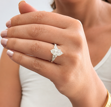 Load image into Gallery viewer, Marquise Shape Moissanites Engagement Ring Prong Style Wedding Bridal Ring Antique Filigree 14K Solid White Gold 3.00ctw
