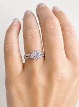 Load image into Gallery viewer, Round Cut Diamond Engagement Ring And Matching Band IGI Certified Wedding Set 14k Solid White Gold Women's Bridal Set Ring For Her 3.50ctw
