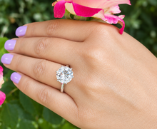 Load image into Gallery viewer, Round Cut Diamond Engagement Ring IGI Certified 5.00ct 14k Solid White Gold Solitaire Style Bridal Ring Minimalist Wedding Ring G-VS2
