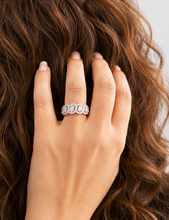Load image into Gallery viewer, Oval And Round Cut Eternity Band 9.0mm Solid Sterling Silver .925 Anniversary Wedding Band Engagement Ring 3.50ctw Simulated Diamonds Band
