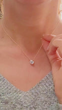Load and play video in Gallery viewer, Round Cut IGI Certified Diamond Pendant And Chain Solitaire Minimalist Style 14k Solid Yellow Gold Necklace And Chain Wedding Gift 2.00

