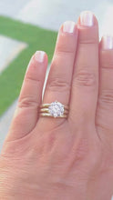 Load and play video in Gallery viewer, Round Diamond Engagement Ring Solitaire Six Prong Set Wedding Bridal Ring IGI Certified 14k Solid And Heavy Yellow Gold Triple Shank 4.00ct
