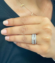 Load image into Gallery viewer, 14K Solid White Gold Round Cut Natural Diamond Engagement Ring And Two Bands Wedding Set 1.70ctw
