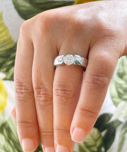 14k Solid And Heavy White Gold Round Cut Moissanite Engagement Ring Semi Tension Set Solitaire 1.00ctw