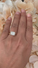 Load and play video in Gallery viewer, 14K Solid Yellow Gold Radiant Cut Forever One Moissanite Engagement Ring Deco, Bridal, Wedding, Anniversary, Four prong, Solitaire 3.50ctw
