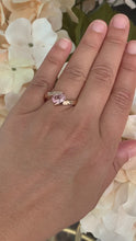 Load and play video in Gallery viewer, Unique 14K Solid Rose Gold Natural Oval Cut Morganite Tension Set Style, Engagement Ring Bridal Anniversary 1.20ctw
