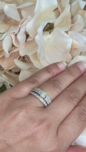 Load and play video in Gallery viewer, 14K Solid White Gold Round Cut Natural Diamond Engagement Ring And Two Bands Wedding Set 1.70ctw
