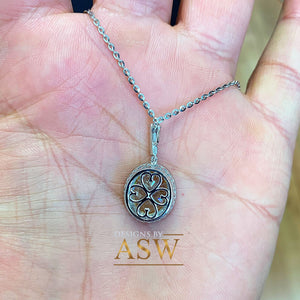14k White Gold Oval Cut Fancy Yellow And Round Cut Diamonds Pendent Necklace Art Deco Antique Style Halo Bridal Gift Chain Wedding 5.20ctw
